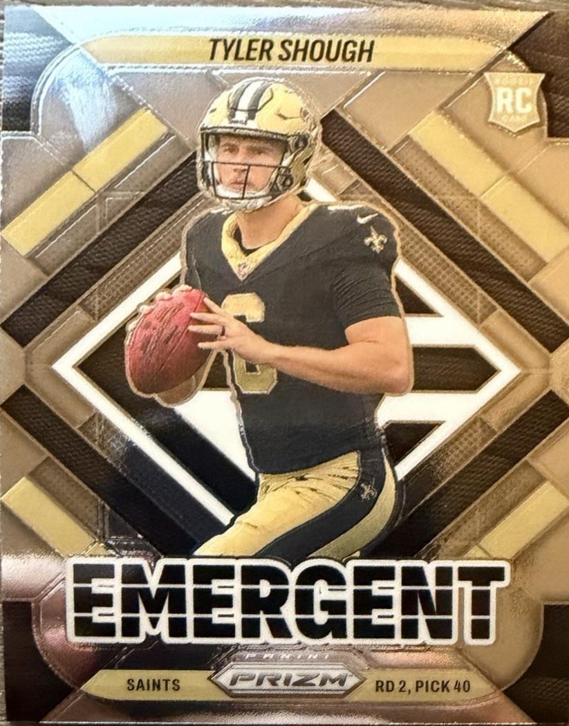 2025 Panini Prizm Emergent Tyler Shough #8 card