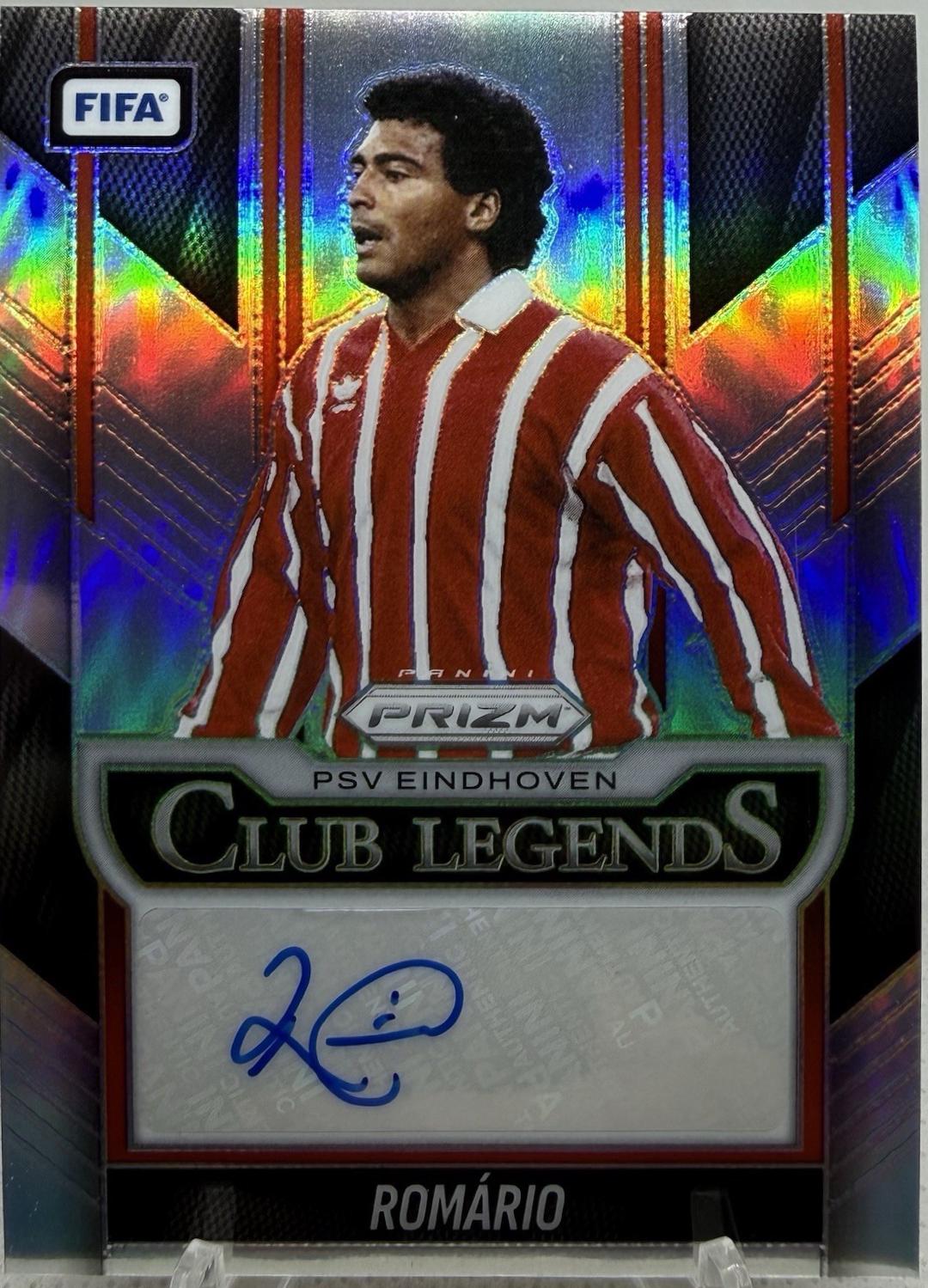 2025 Panini Prizm FIFA Club Legends Signature Romario [Silver] #3 card