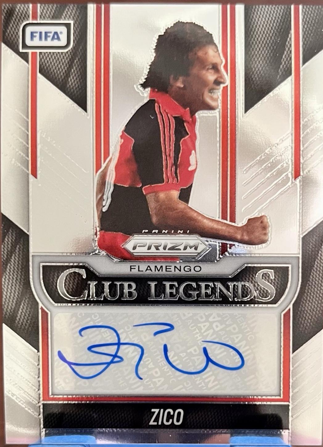2025 Panini Prizm FIFA Club Legends Signature Zico #7 card