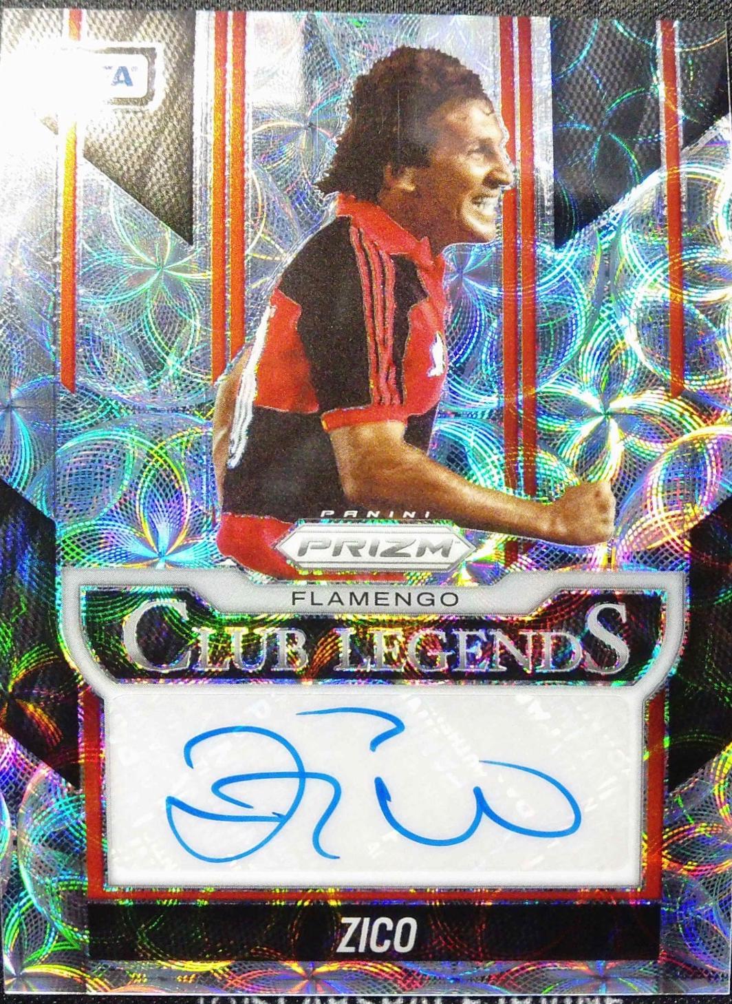 2025 Panini Prizm FIFA Club Legends Signature Zico [Choice] #7 card