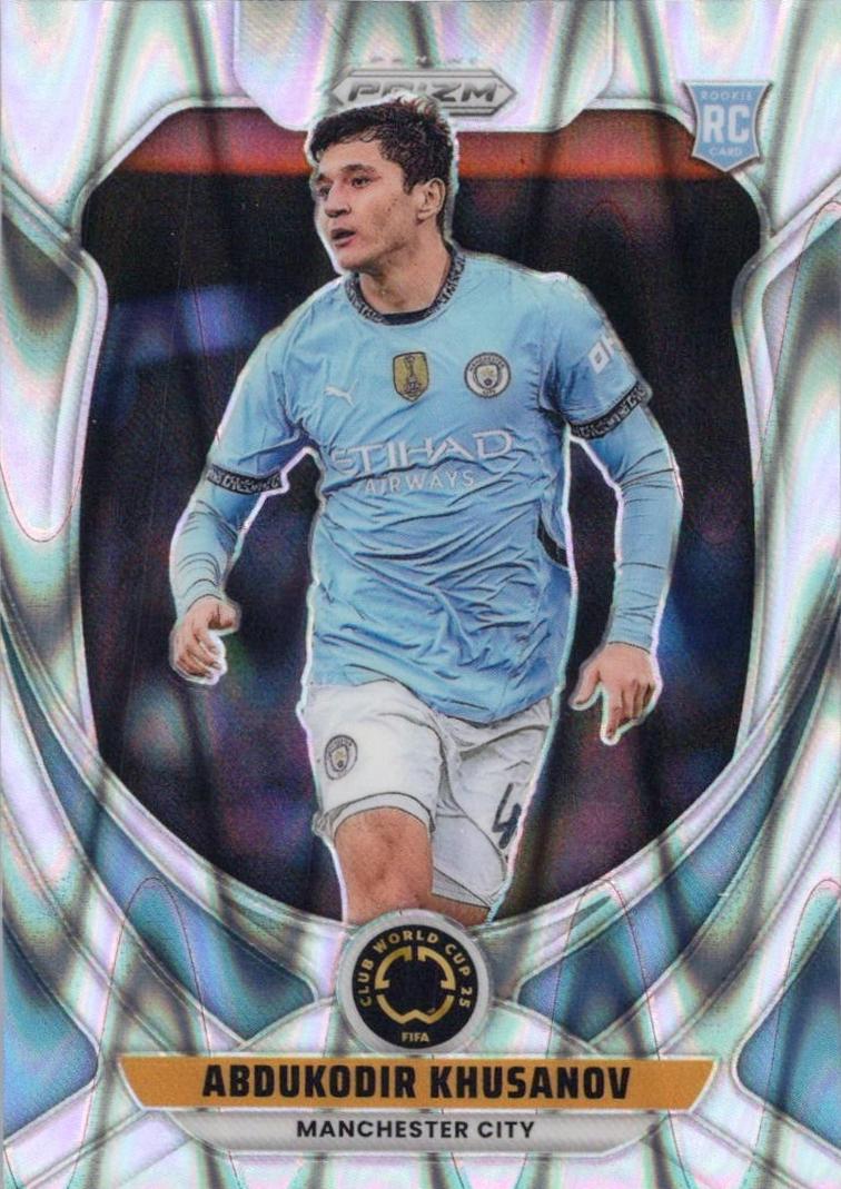 2025 Panini Prizm FIFA Club World Cup Abdukodir Khusanov [Seismic] #141 card