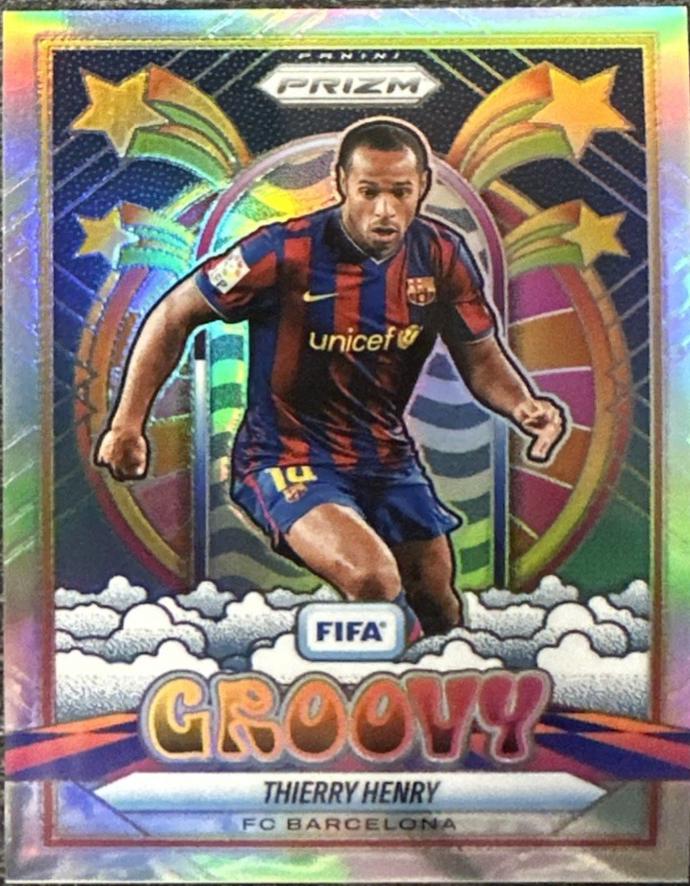2025 Panini Prizm FIFA Groovy Thierry Henry #9 card
