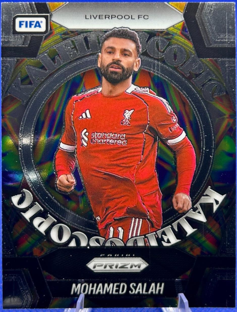 2025 Panini Prizm FIFA Kaleidoscopic Mohamed Salah #9 card