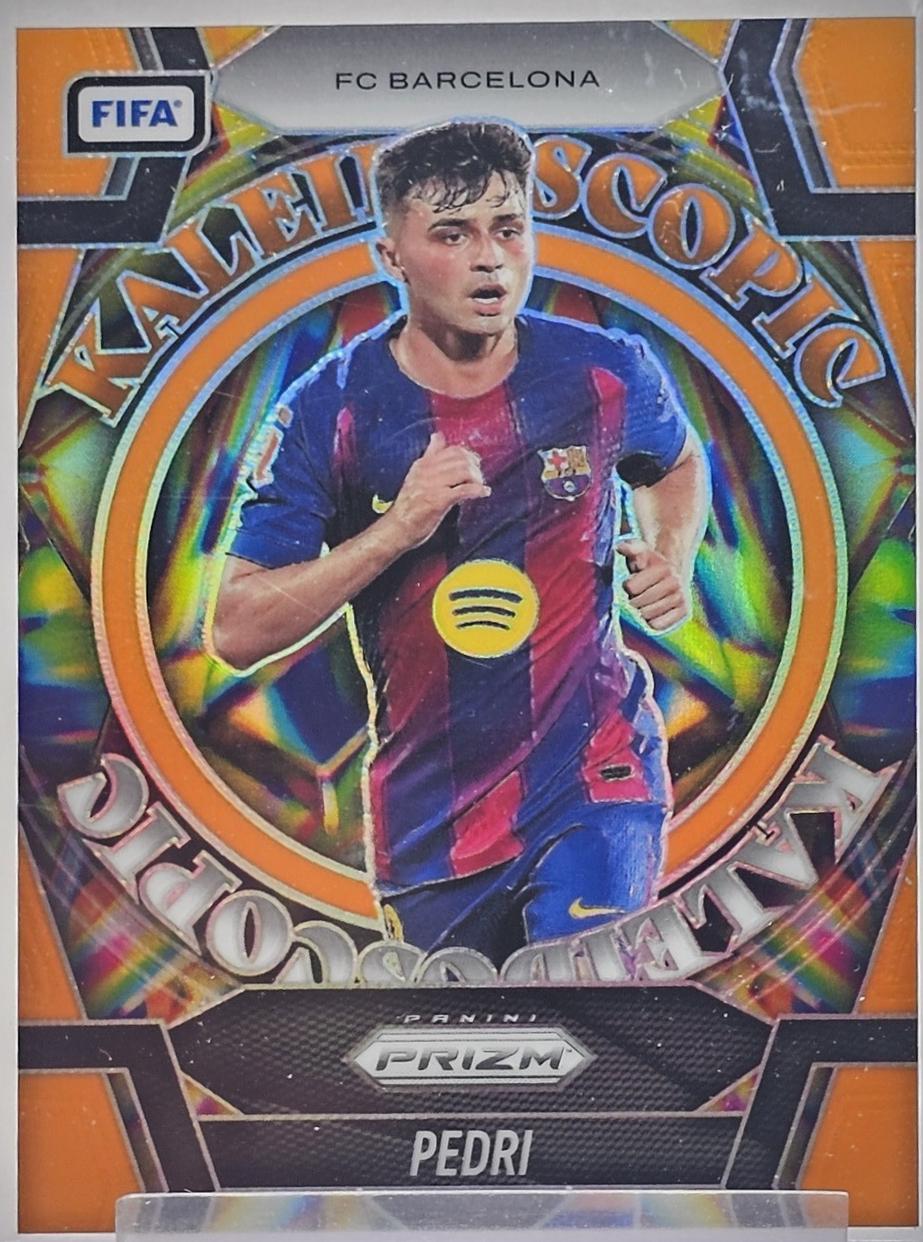 2025 Panini Prizm FIFA Kaleidoscopic Pedri [Orange] #13 card