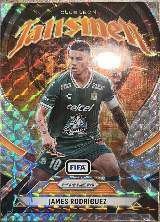 2025 Panini Prizm FIFA Talismen James Rodriguez #17 card
