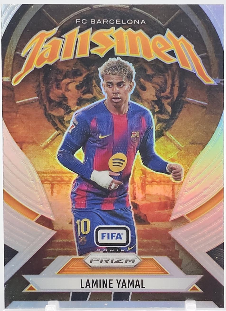 2025 Panini Prizm FIFA Talismen Lamine Yamal [Silver] #21 card