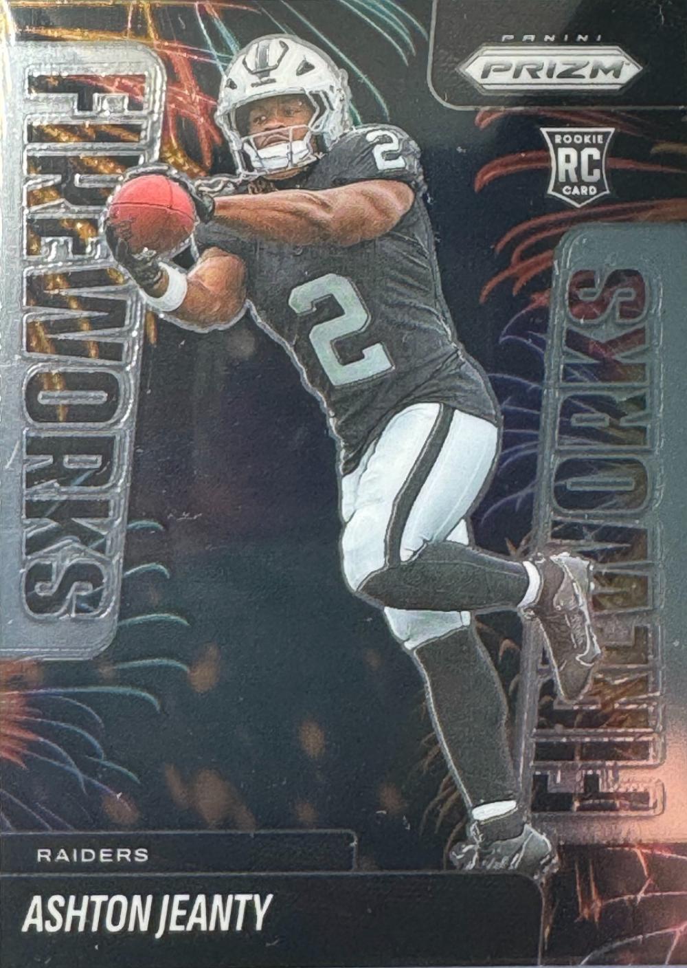 2025 Panini Prizm Fireworks Ashton Jeanty #10 card