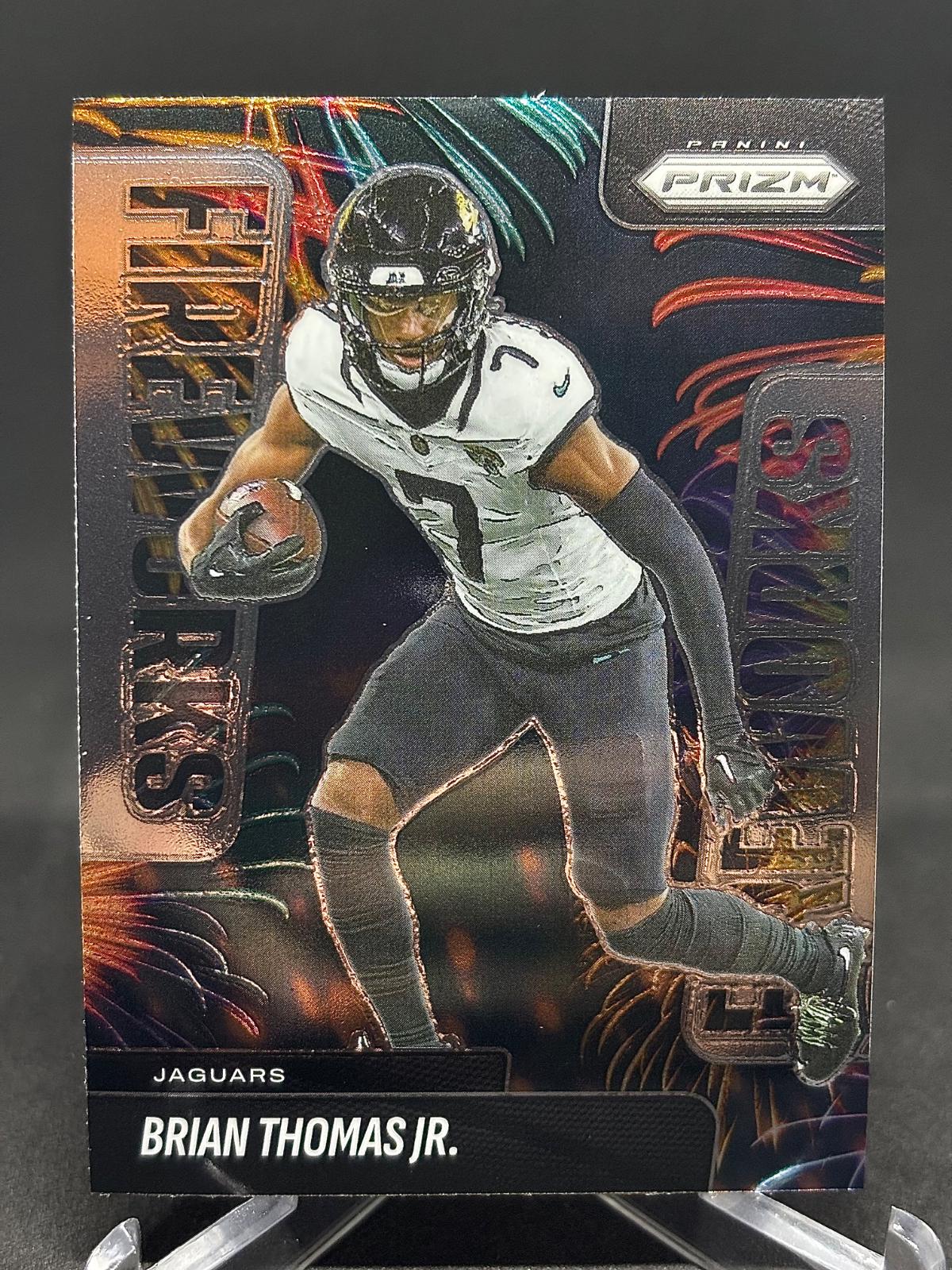 2025 Panini Prizm Fireworks Brian Thomas Jr. #14 card