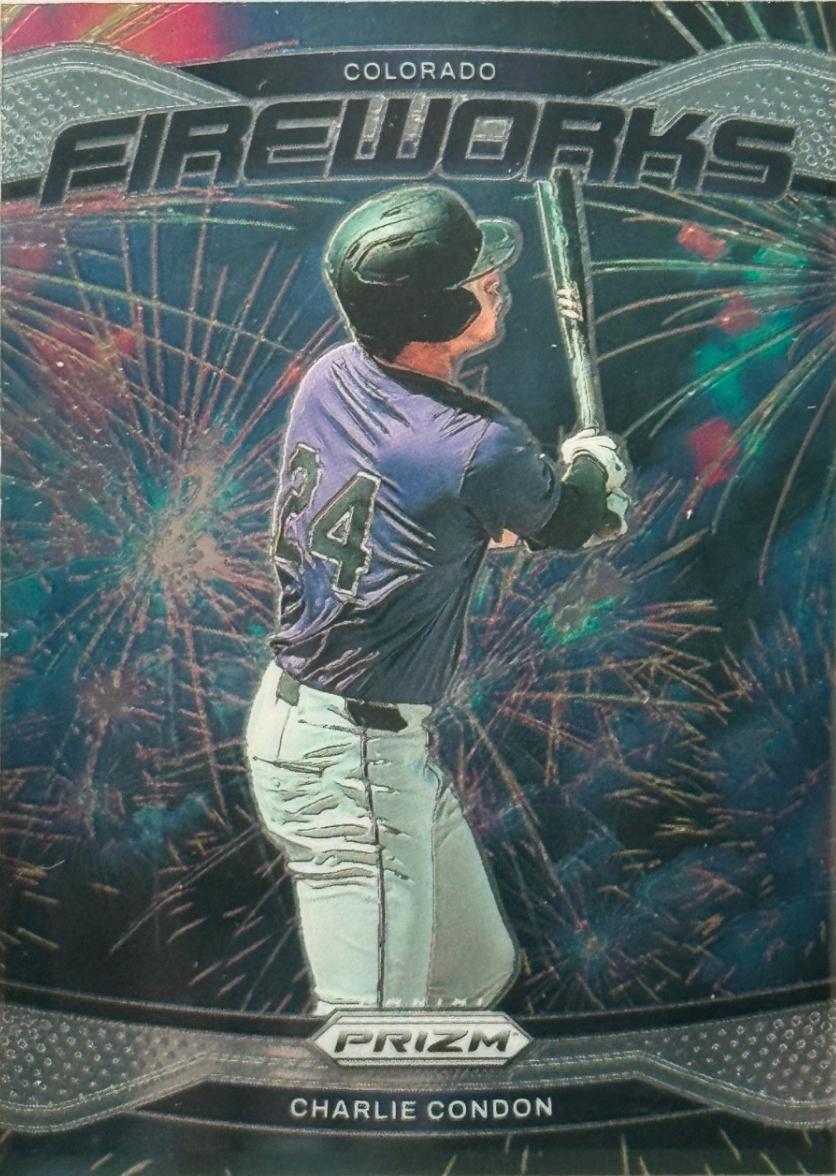 2025 Panini Prizm Fireworks Charlie Condon #8 card