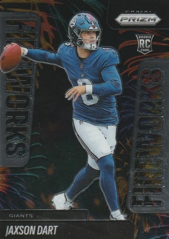 2025 Panini Prizm Fireworks Jaxson Dart #6 card