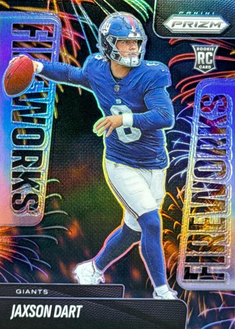 2025 Panini Prizm Fireworks Jaxson Dart [Silver] #6 card
