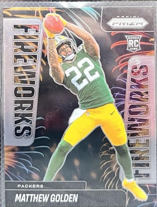 2025 Panini Prizm Fireworks Matthew Golden #15 card