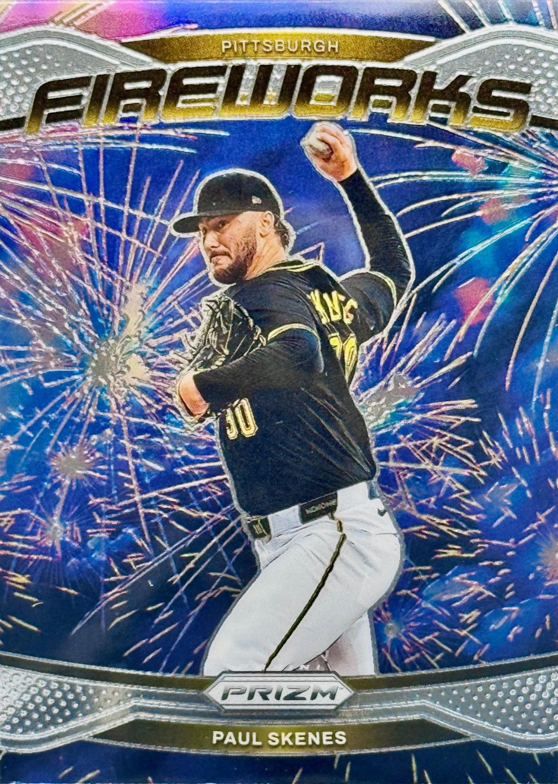 2025 Panini Prizm Fireworks Paul Skenes #2 card