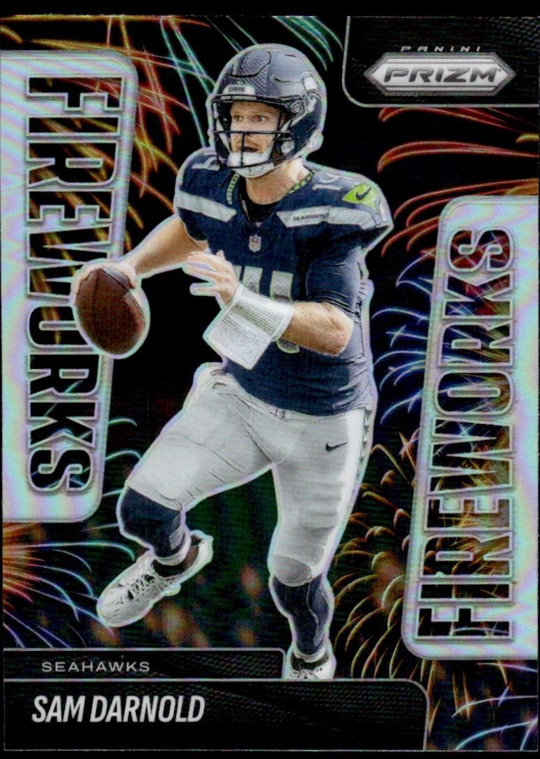 2025 Panini Prizm Fireworks Sam Darnold [Silver] #3 card