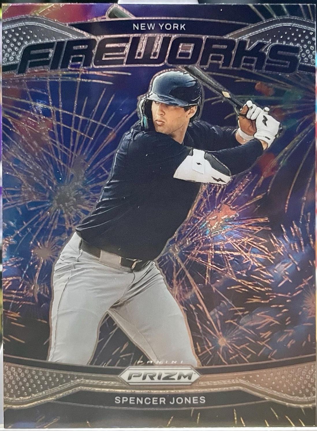 2025 Panini Prizm Fireworks Spencer Jones #22 card