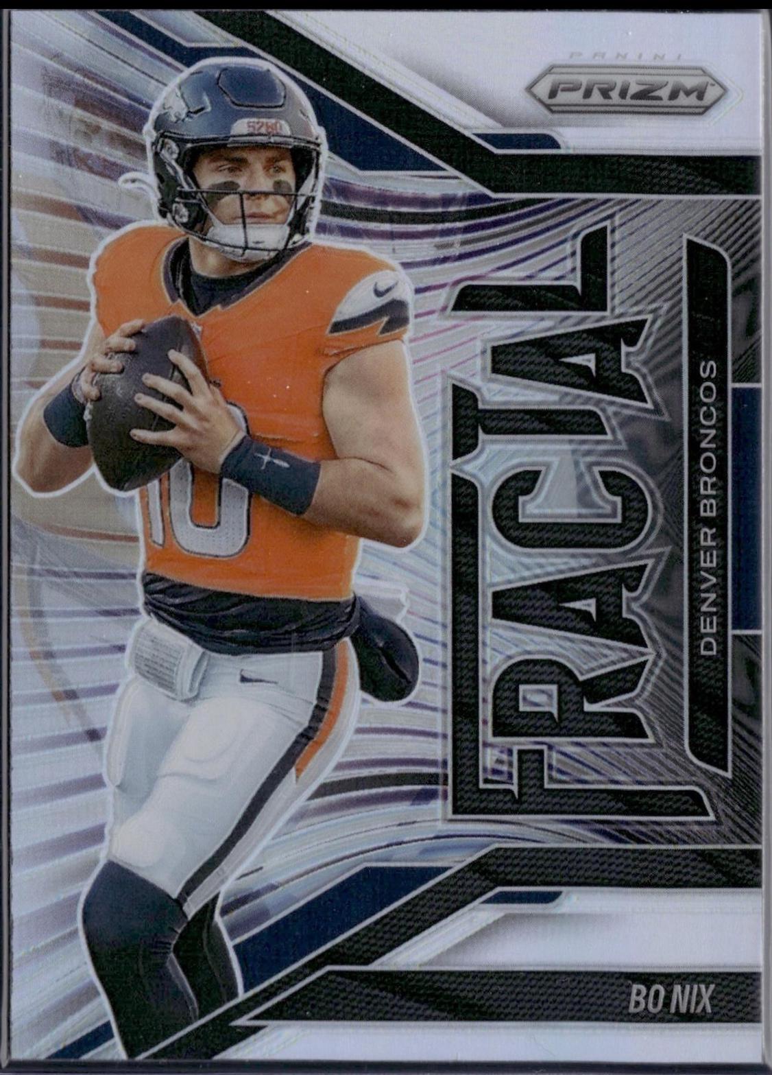 2025 Panini Prizm Fractal Bo Nix [Silver] #13 card