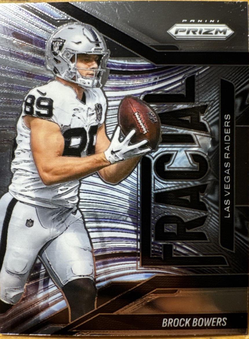2025 Panini Prizm Fractal Brock Bowers #6 card