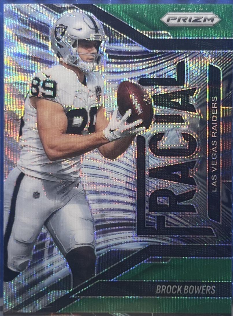 2025 Panini Prizm Fractal Brock Bowers [Green] #6 card
