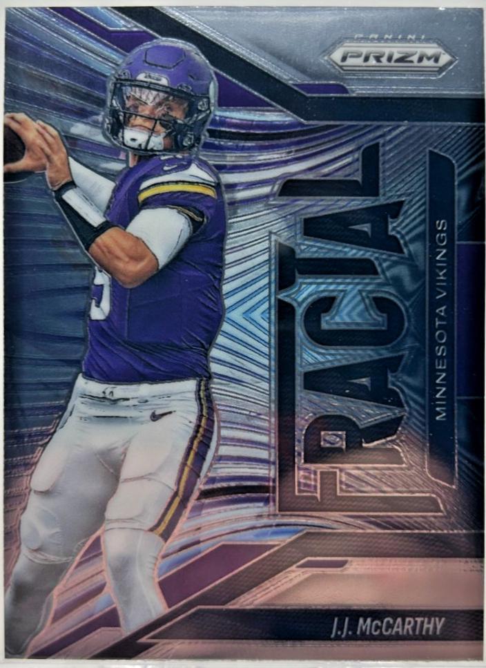 2025 Panini Prizm Fractal J.J. McCarthy #15 card