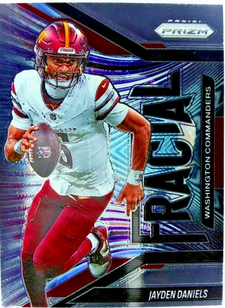 2025 Panini Prizm Fractal Jayden Daniels #1 card