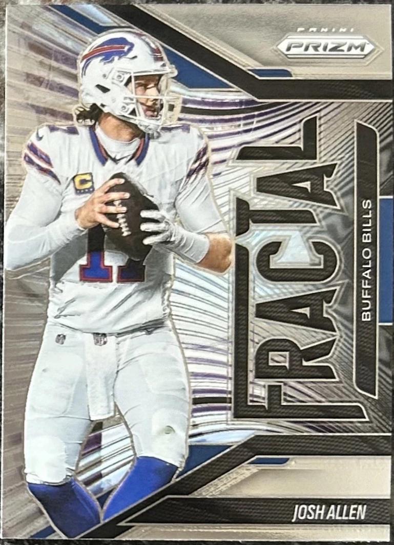 2025 Panini Prizm Fractal Josh Allen #14 card