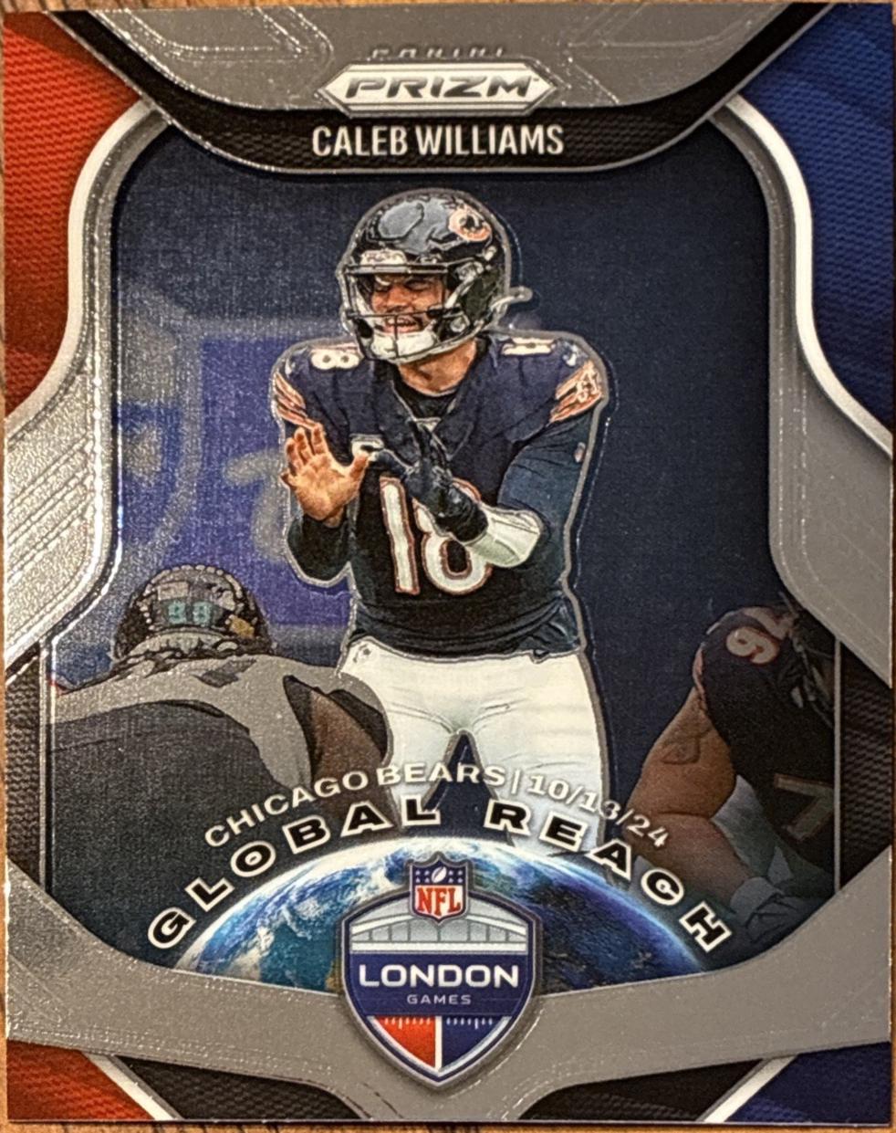 2025 Panini Prizm Global Reach Caleb Williams #5 card