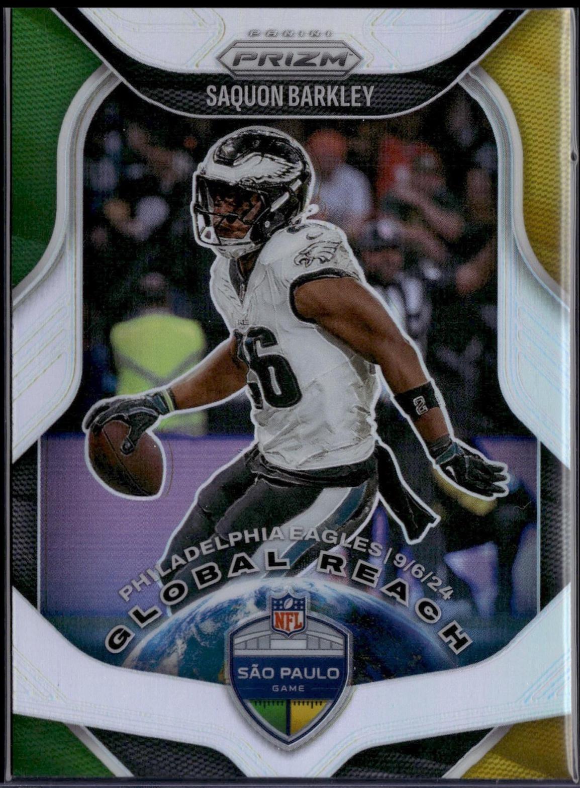 2025 Panini Prizm Global Reach Saquon Barkley [Silver] #1 card