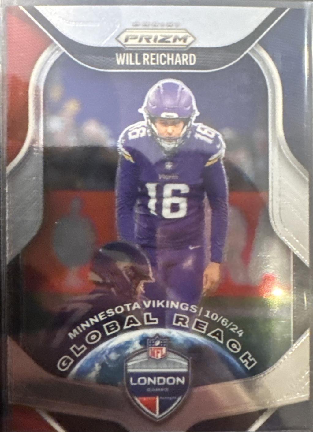 2025 Panini Prizm Global Reach Will Reichard #4 card