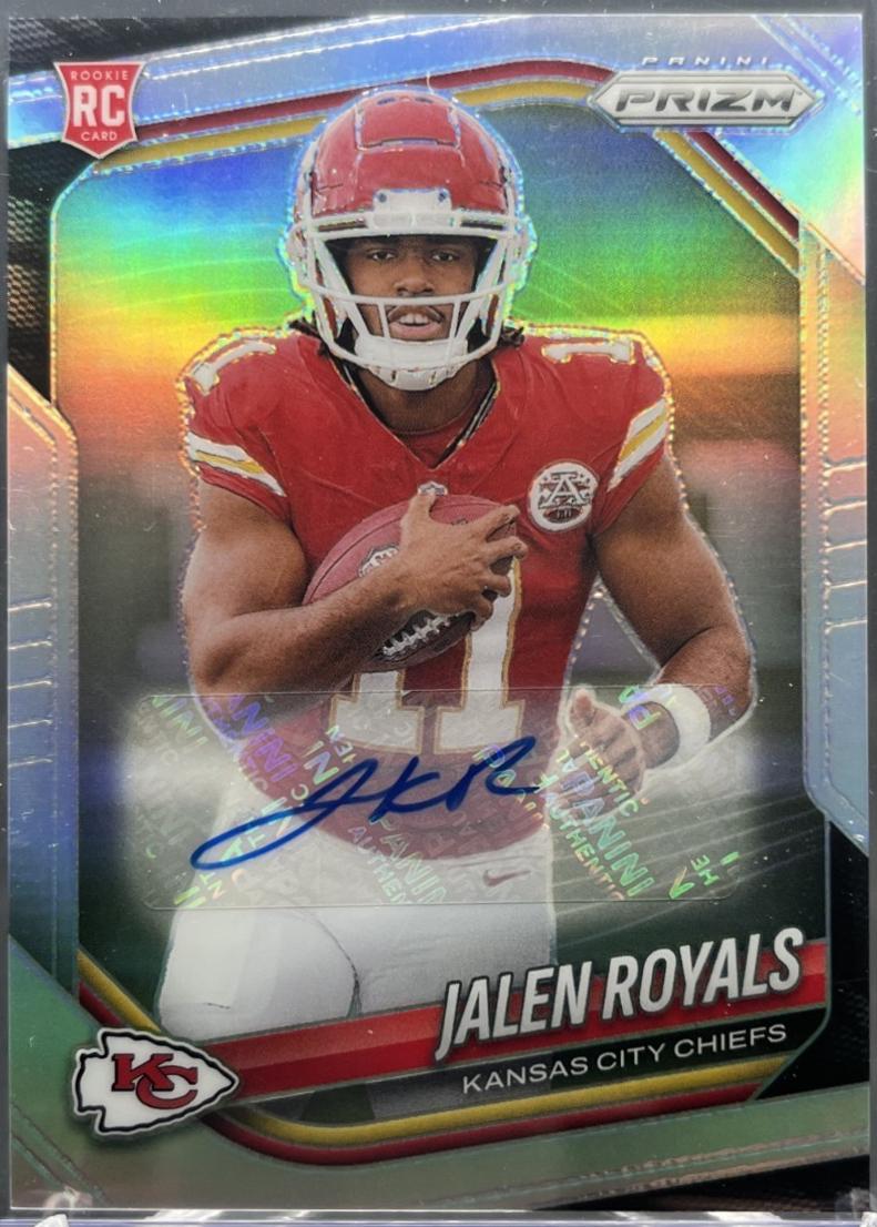 2025 Panini Prizm Jalen Royals [Autograph Silver] #341 card