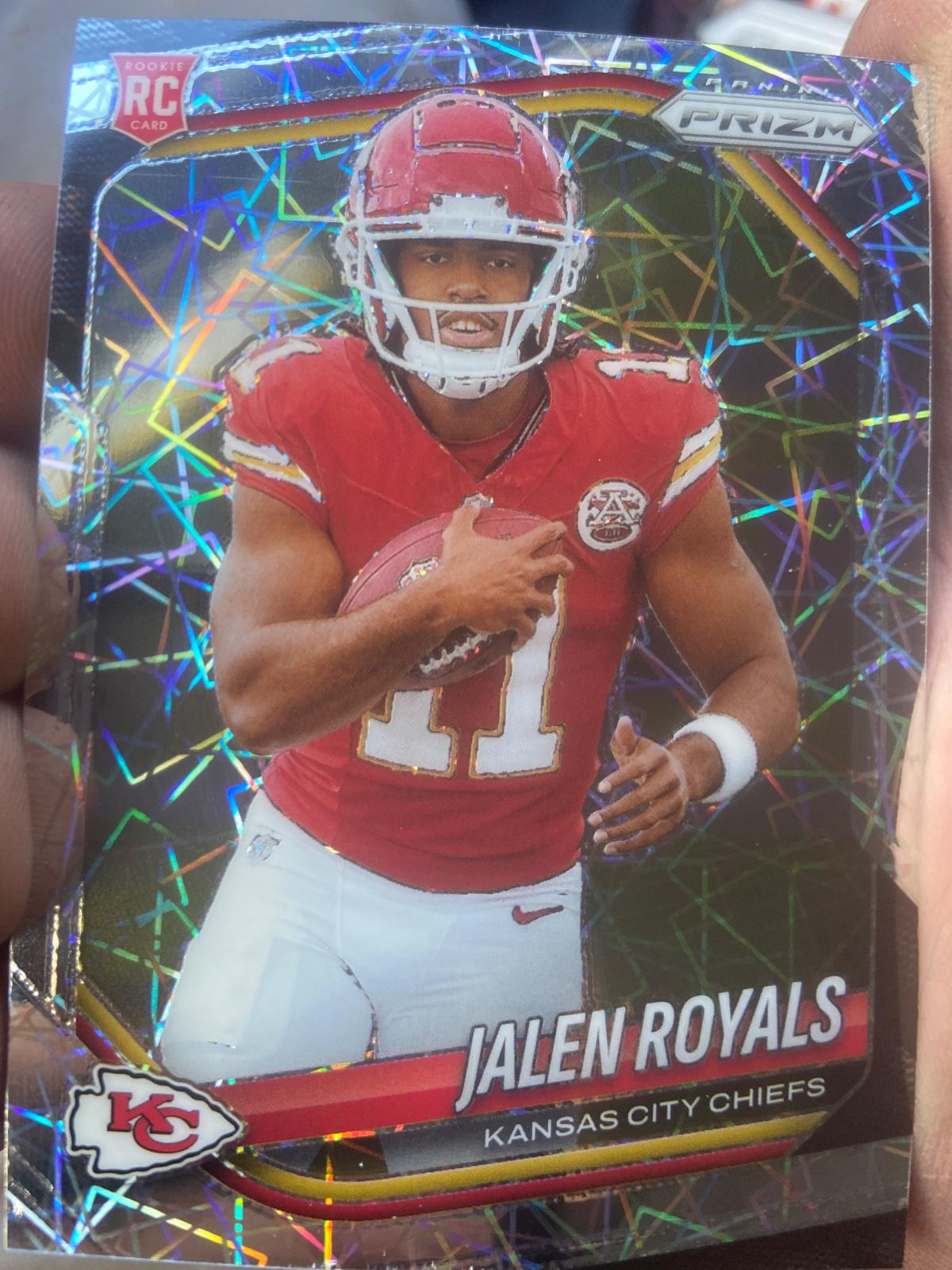 2025 Panini Prizm Jalen Royals [Lazer] #341 card