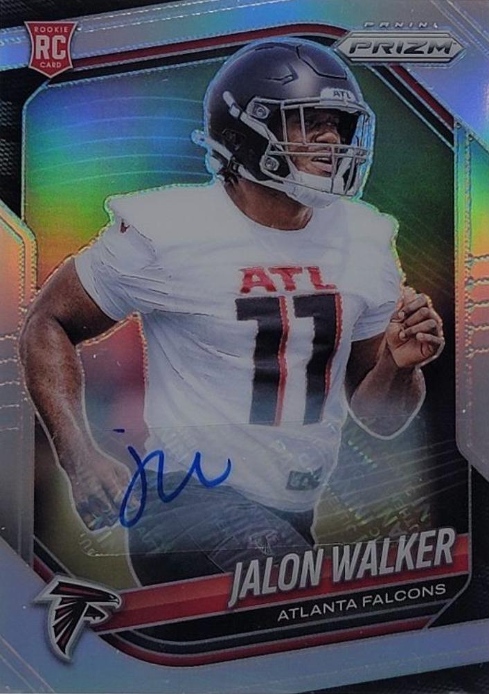 2025 Panini Prizm Jalon Walker [Autograph Silver] #398 card