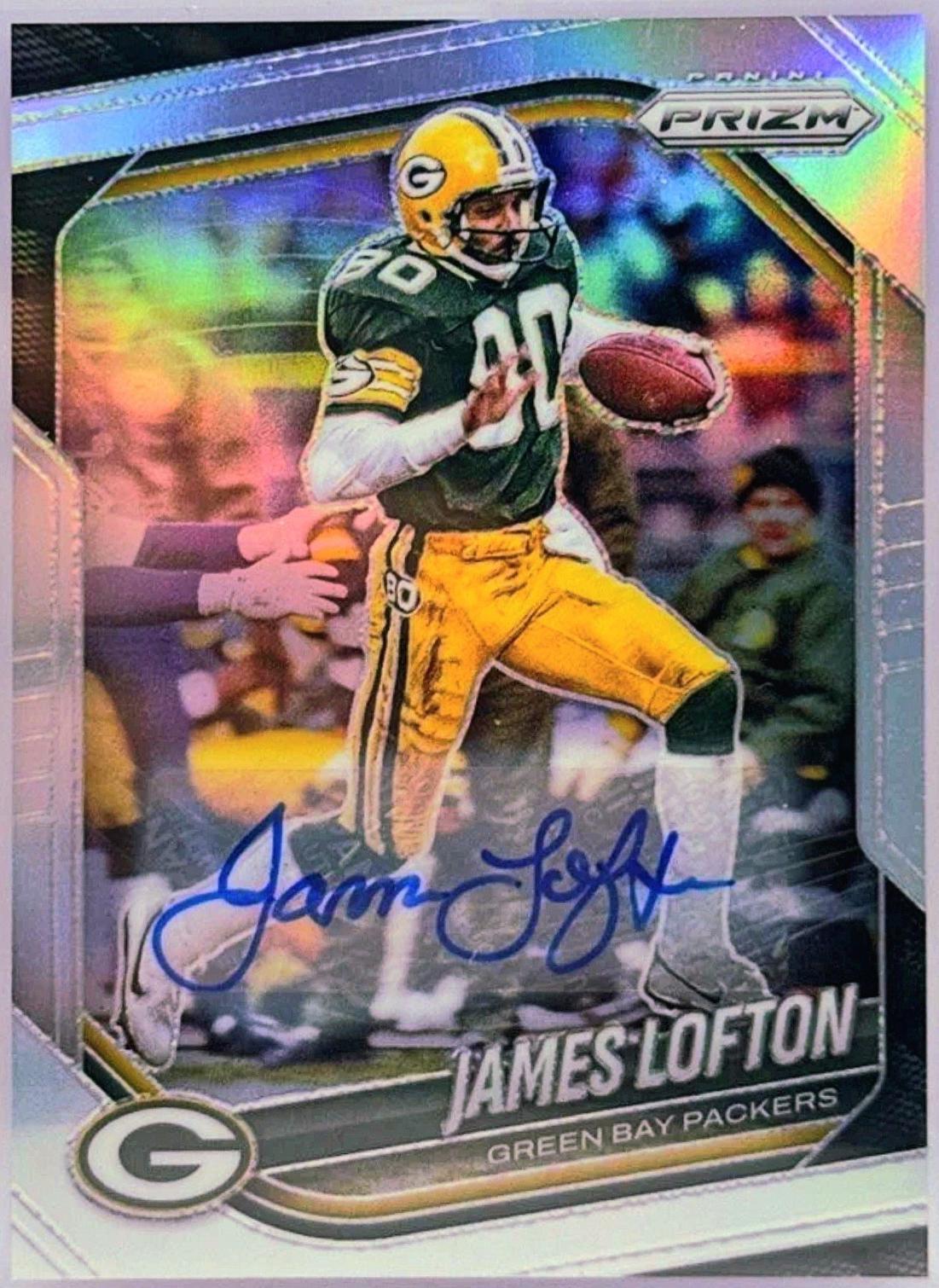 2025 Panini Prizm James Lofton [Silver Autograph] #149 card
