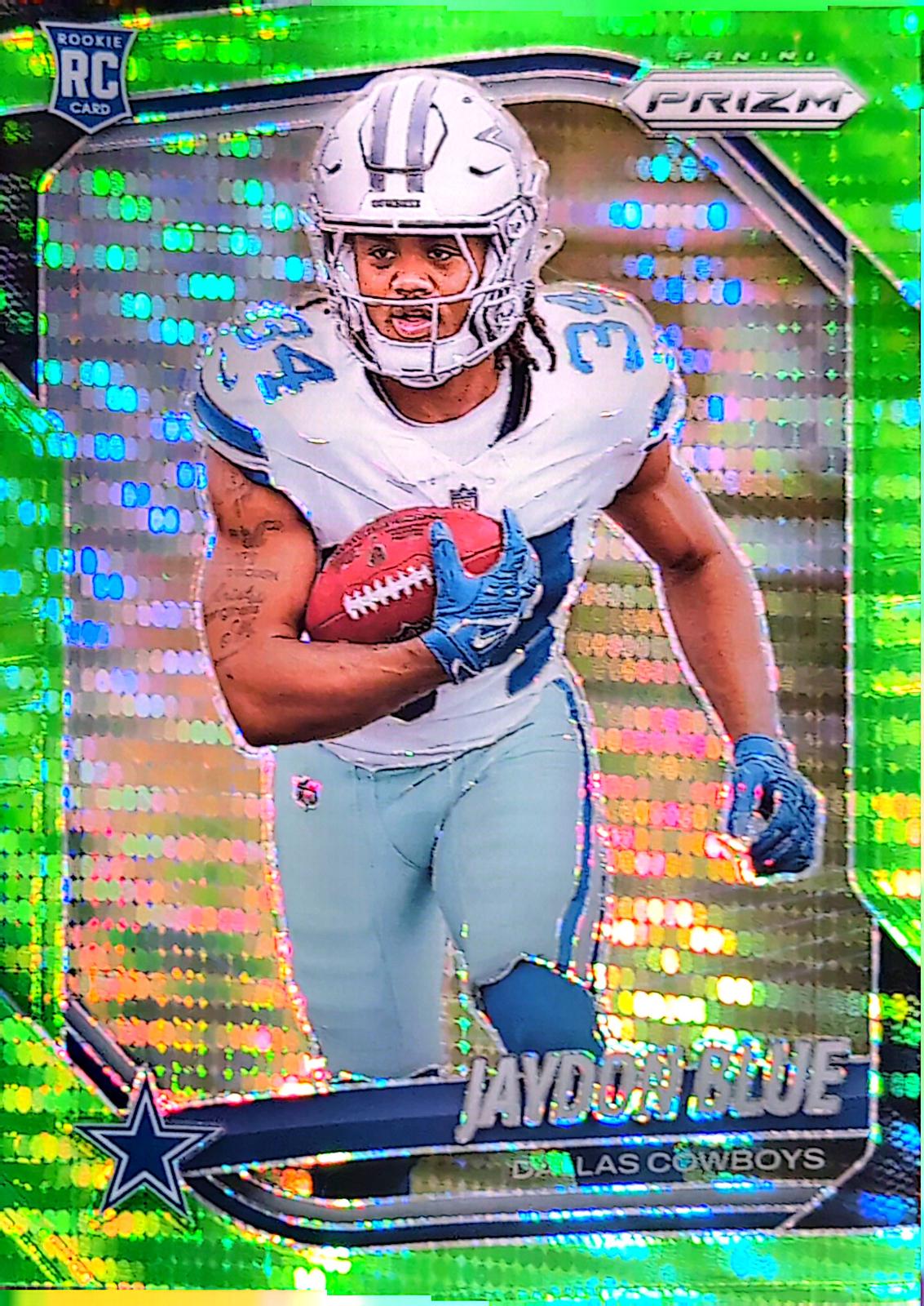 2025 Panini Prizm Jaydon Blue [Neon Green Pulsar] #325 card