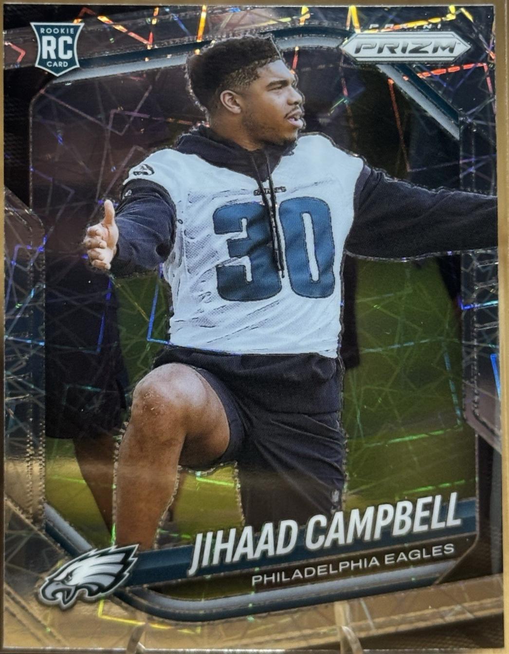 2025 Panini Prizm Jihaad Campbell [Lazer] #334 card