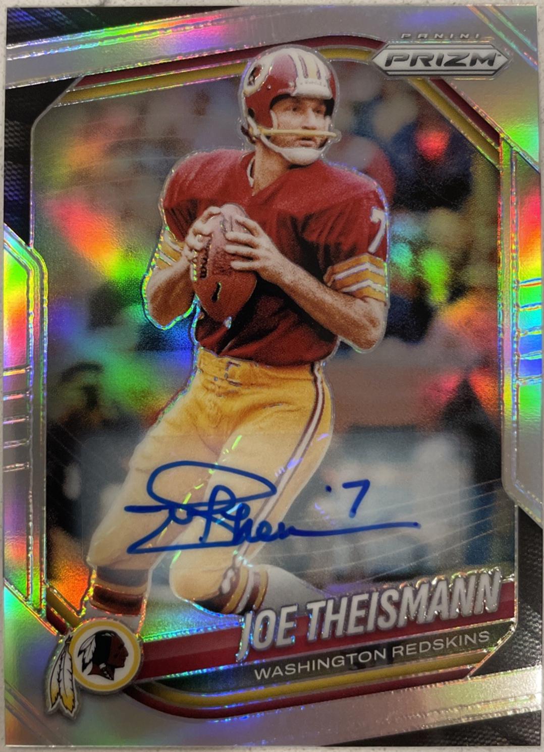 2025 Panini Prizm Joe Theismann [Silver Autograph] #284 card