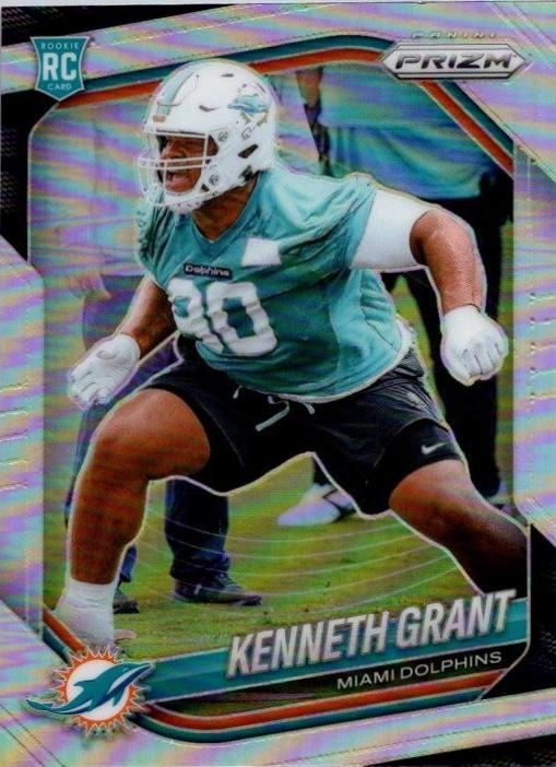 2025 Panini Prizm Kenneth Grant [Autograph Silver] #374 card