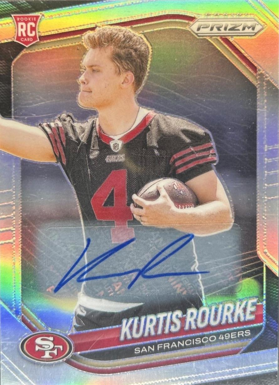 2025 Panini Prizm Kurtis Rourke [Autograph Silver] #397 card