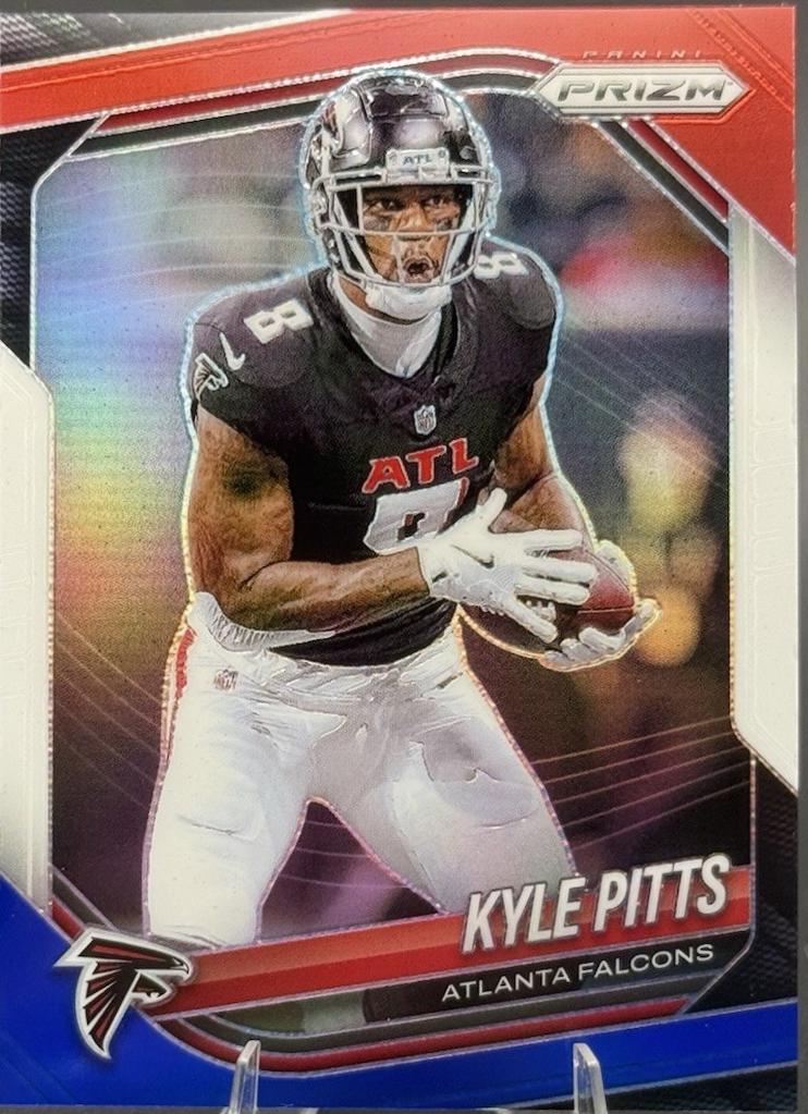 2025 Panini Prizm Kyle Pitts [Red White Blue] #222 card