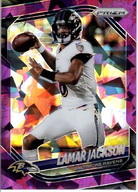 2025 Panini Prizm Lamar Jackson [Purple Ice] #78 card