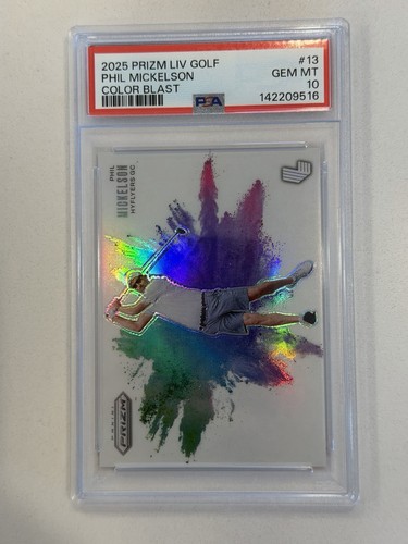 2025 Panini Prizm LIV Color Blast Phil Mickelson #13 card