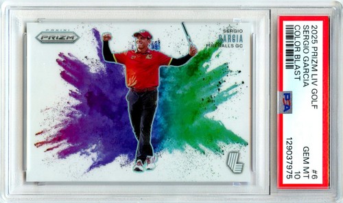 2025 Panini Prizm LIV Color Blast Sergio Garcia #6 card