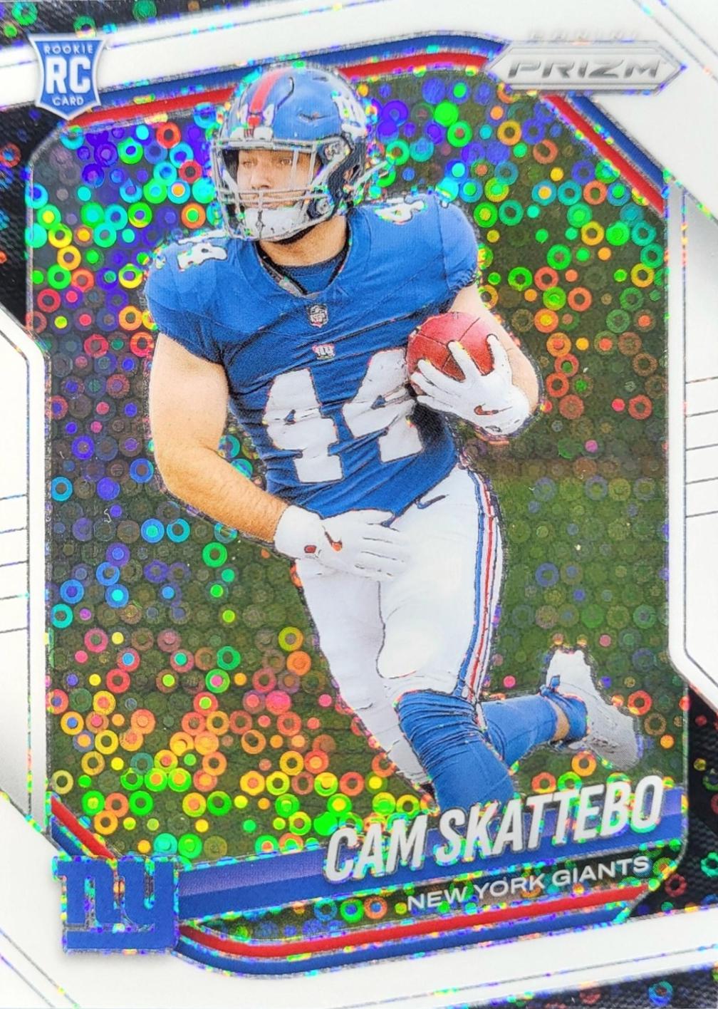 2025 Panini Prizm No Huddle Cam Skattebo [White] #363 card