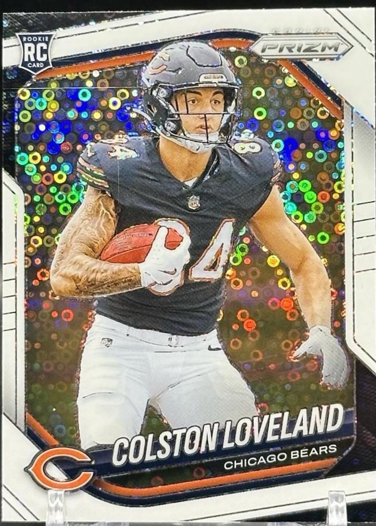 2025 Panini Prizm No Huddle Colston Loveland [White Disco] #319 card