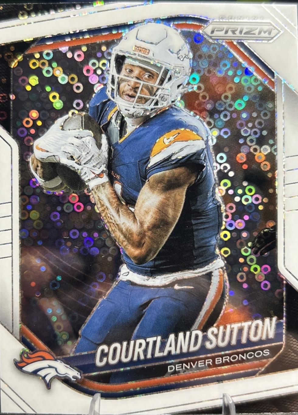 2025 Panini Prizm No Huddle Courtland Sutton [White] #163 card