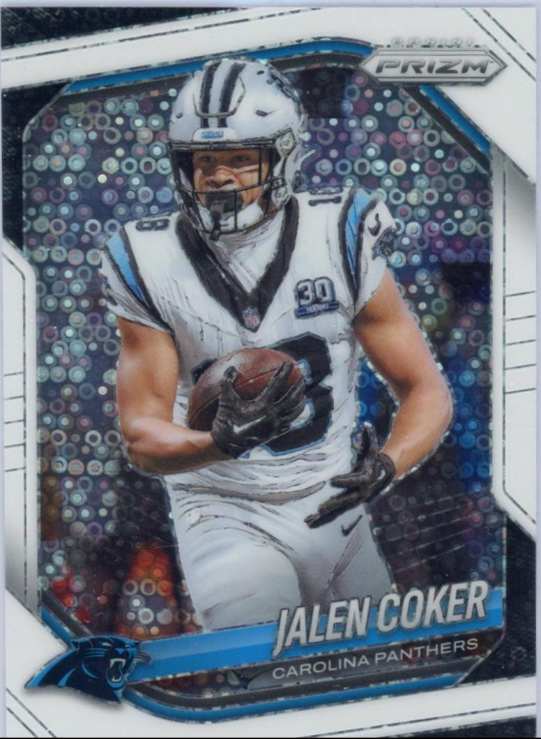 2025 Panini Prizm No Huddle Jalen Coker [White] #55 card