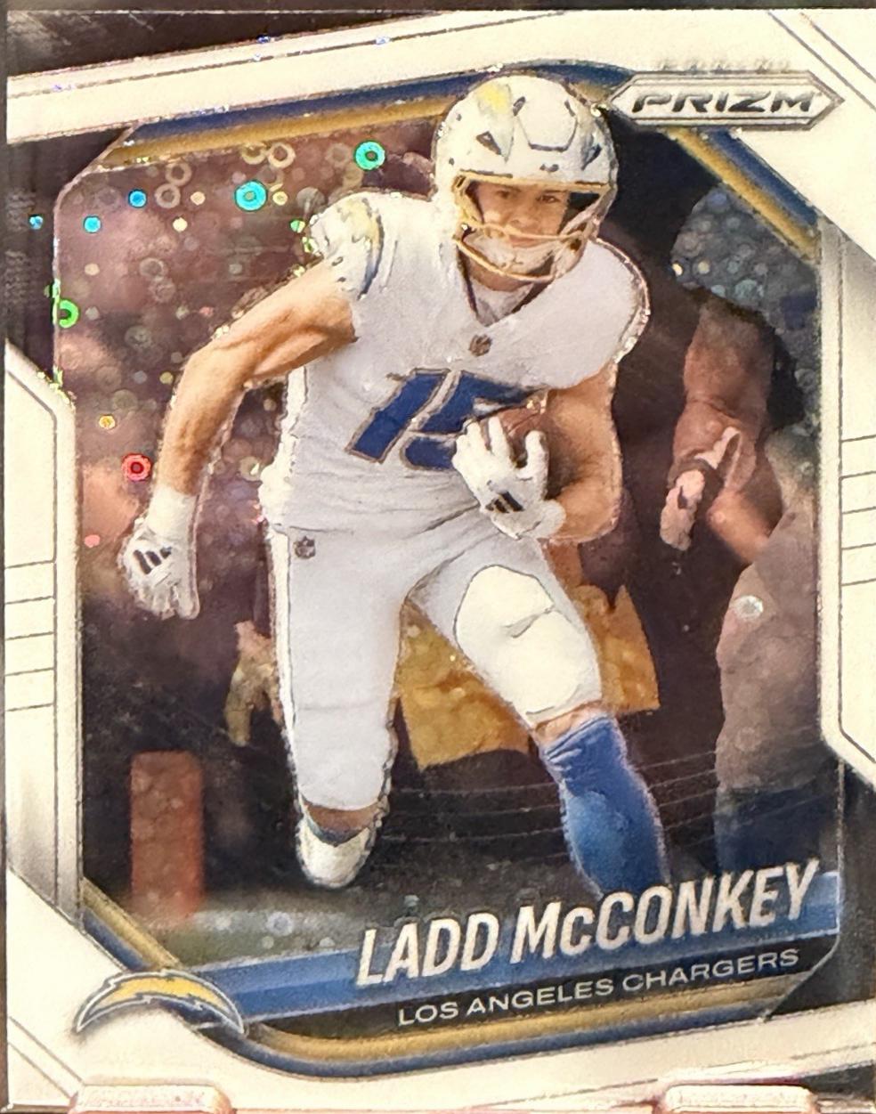 2025 Panini Prizm No Huddle Ladd McConkey [White] #18 card