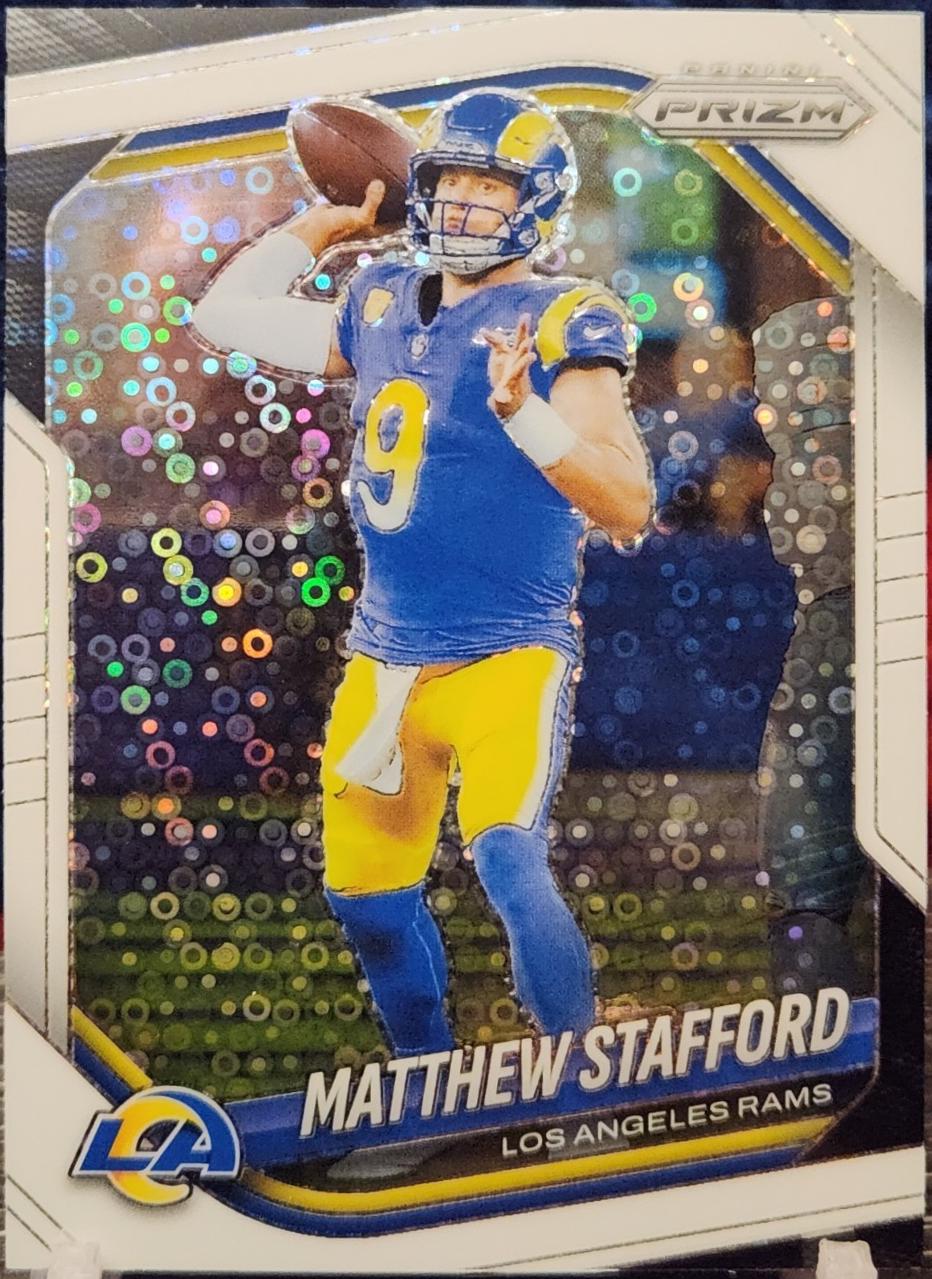 2025 Panini Prizm No Huddle Matthew Stafford #21 card
