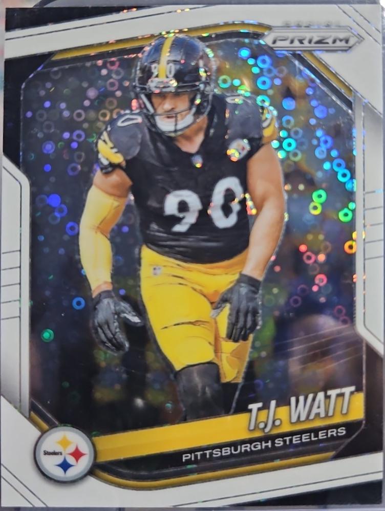 2025 Panini Prizm No Huddle T.J. Watt [White] #263 card