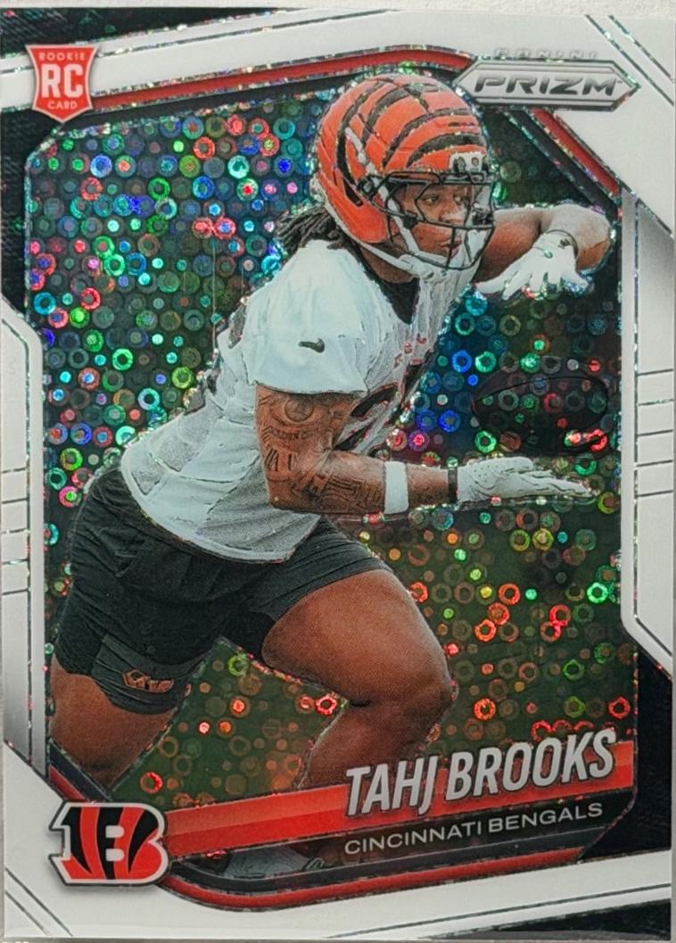 2025 Panini Prizm No Huddle Tahj Brooks [White] #335 card