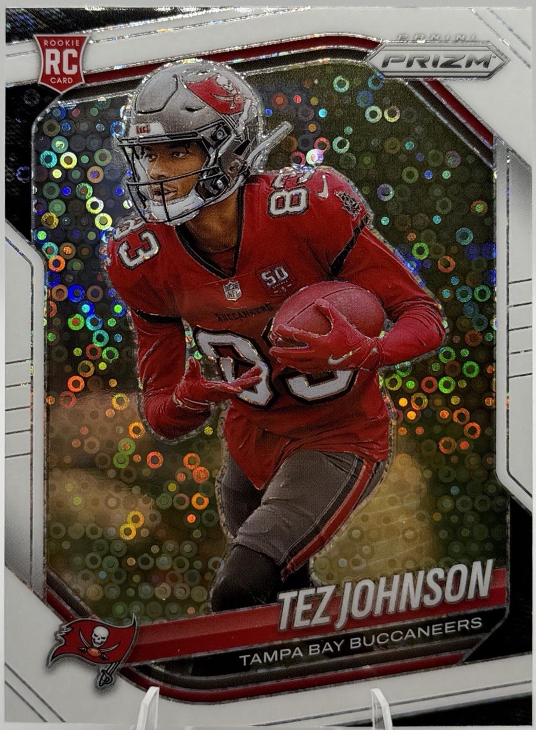 2025 Panini Prizm No Huddle Tez Johnson [White] #381 card